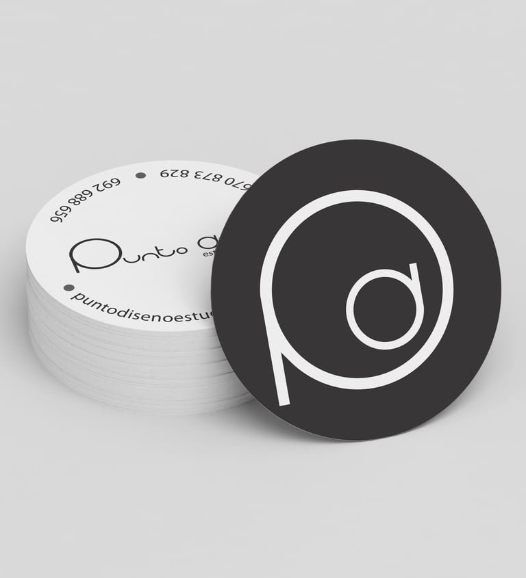 Punto Diseño — Studio business cards