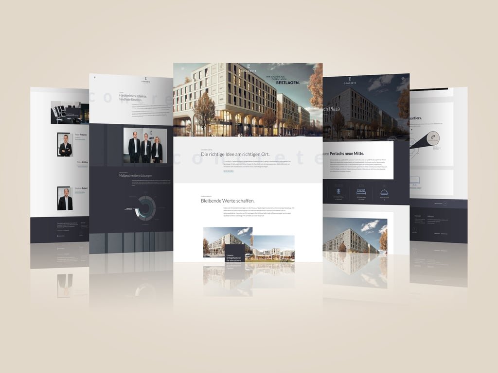 Concrete Capital — Corporate website design