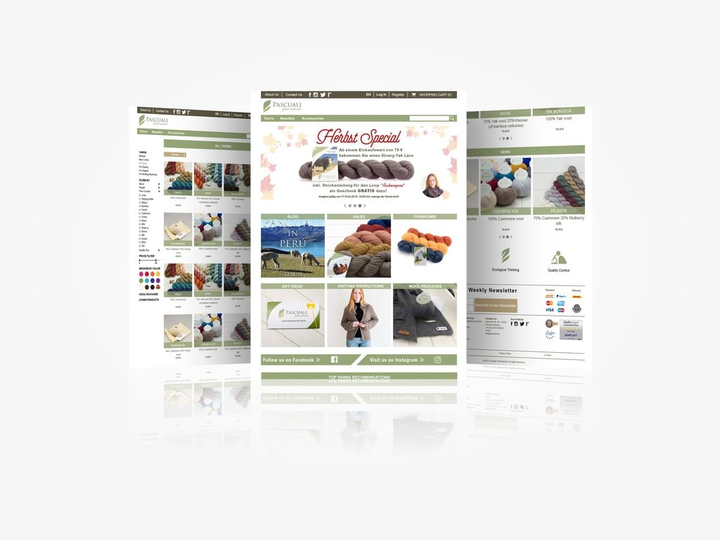 Pascuali — Luxury wool web design