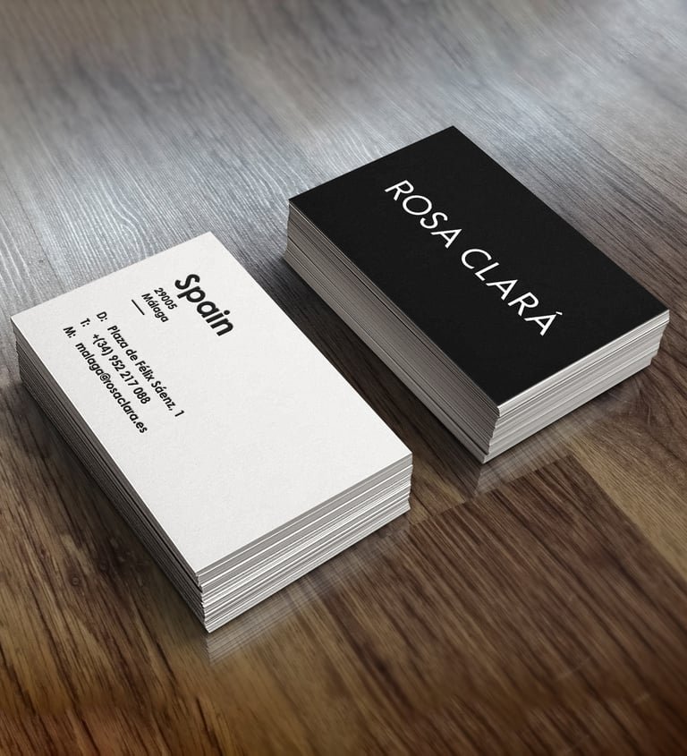 Rosa Clará — Luxury Bridal business cards